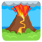 Volcano emoji on Messenger